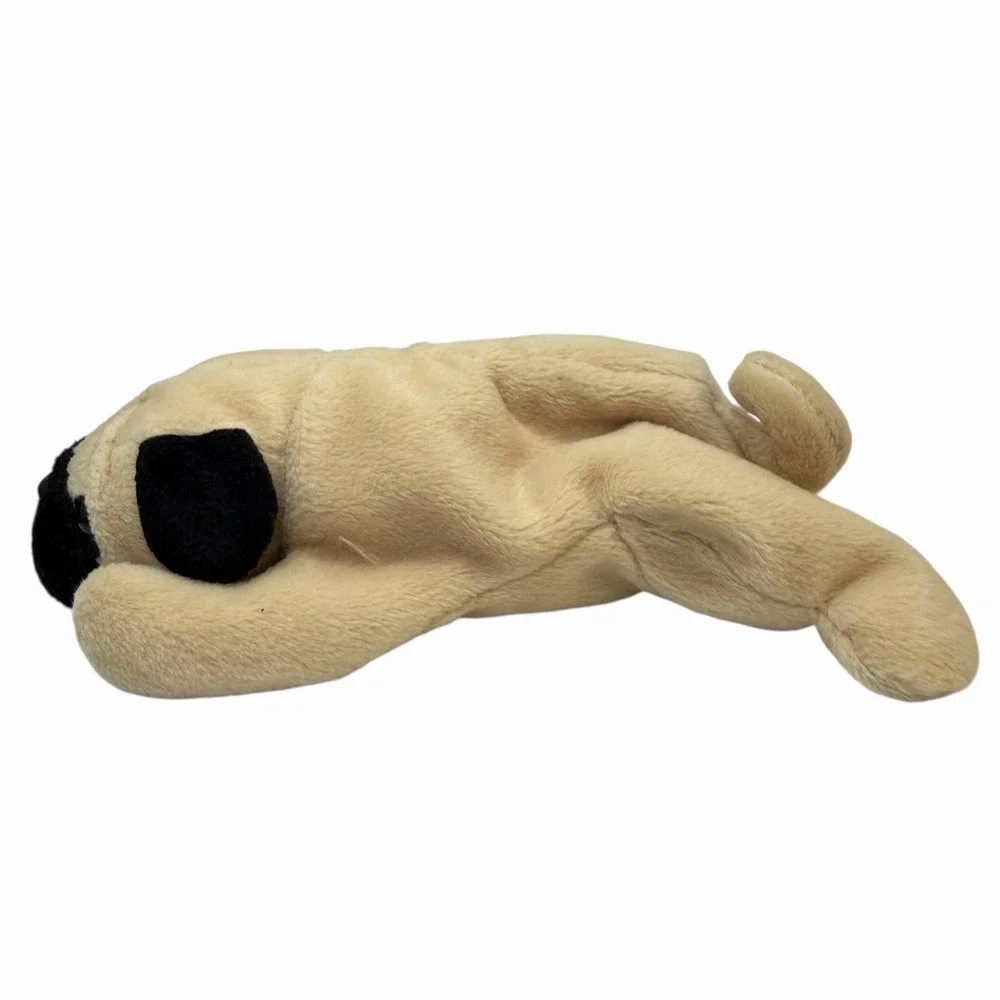 Vintage Ty Beanie Babies Pugsly The Pug Dog 1996 Plush Toy‎ Beanie Baby